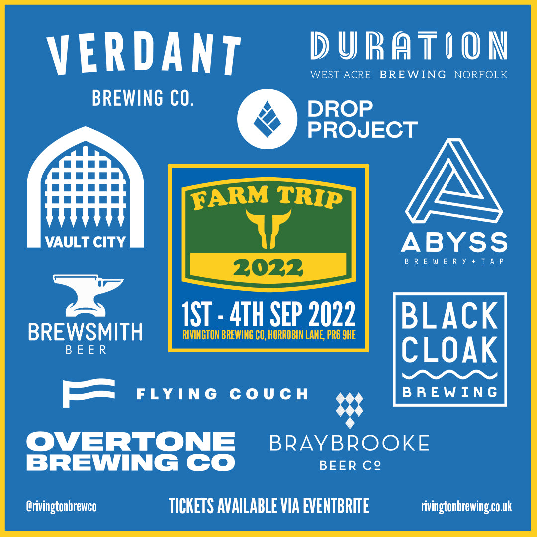 FARM TRIP by RIVINGTON BREWERY 1st - 4th Sep
